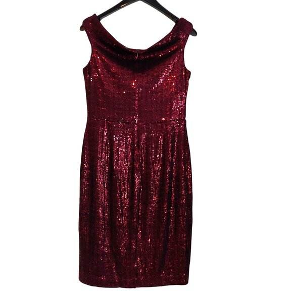 Lauren Ralph Lauren Maralyse All Over Sequin Off Shoulder Feminine Elegant 14 - Picture 2 of 16